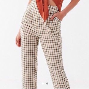 green plaid pants from urban outfitters